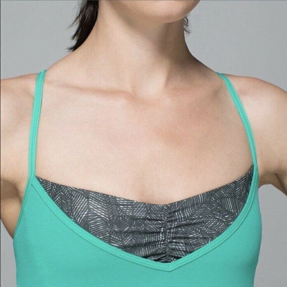 Lululemon Roll Out Tank Bali Breeze Gator Green - Picture 4 of 9